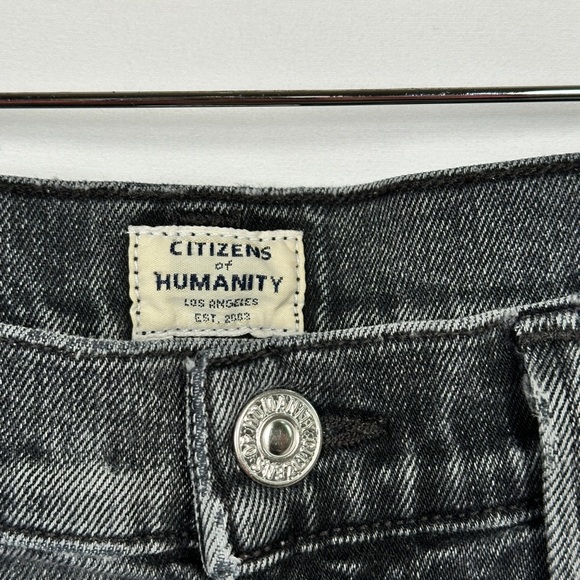 Citizens of Humanity cropped slim fit denim Premium Vintage Elsa jeans 28 black - Picture 6 of 11